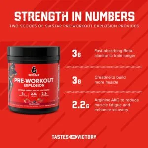 Six Star Pre-Workout Explosion Fruit Punch – 210 g