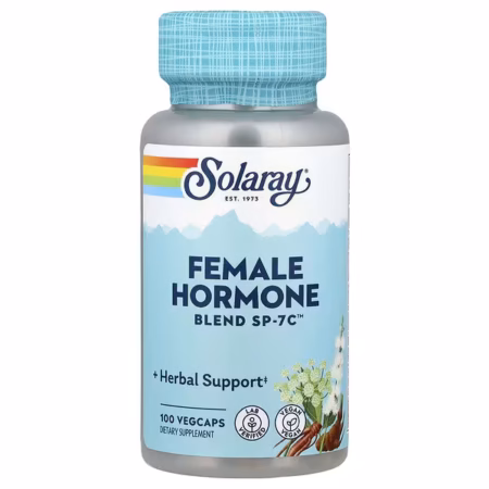 Solaray Mélange d’Hormones Féminines SP-7C – 100 Capsules Végétales