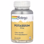 Solaray Potassium 99 mg – 200 Vegetarian Capsules