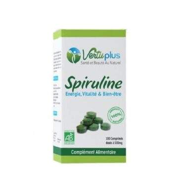 Vertu Plus Spiruline 100 Comprimés