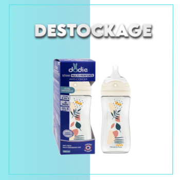 DODIE Biberon Multi Perfore Tetine Debit 3 Rose +6mois 330ml- DESTOCKAGE