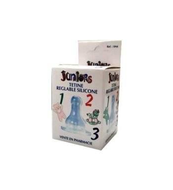 Juniors tetine reglable silicone 1,2,3