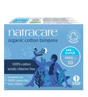 NATRACARE TAMPONS SUPER SANS APPLICATEUR 10 Unités