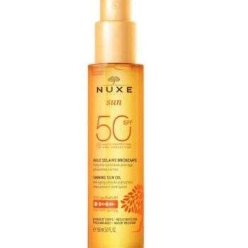 Nuxe Huile Solaire Bronzante Haute Protection SPF50 Visage et Corps 150 ml