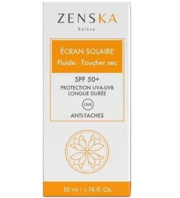 ZENSKA ÉCRAN SOLAIRE FLUIDE TOUCHER SEC – 50ml